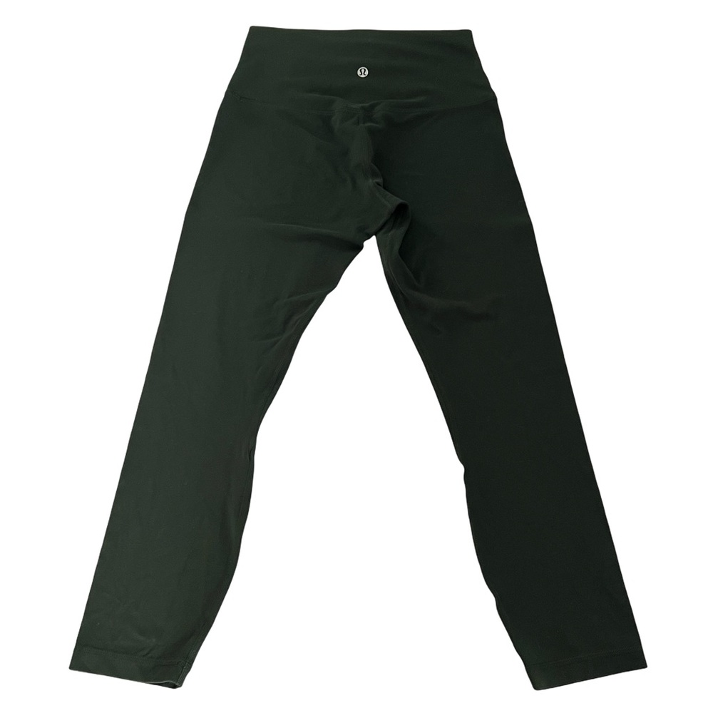 Lululemon Align Dark Green High Rise Cropped Legging Size 6 Nulu Activewear